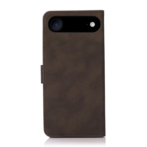 For iPhone 17 Air KHAZNEH Matte Texture Leather Phone Case(Brown)