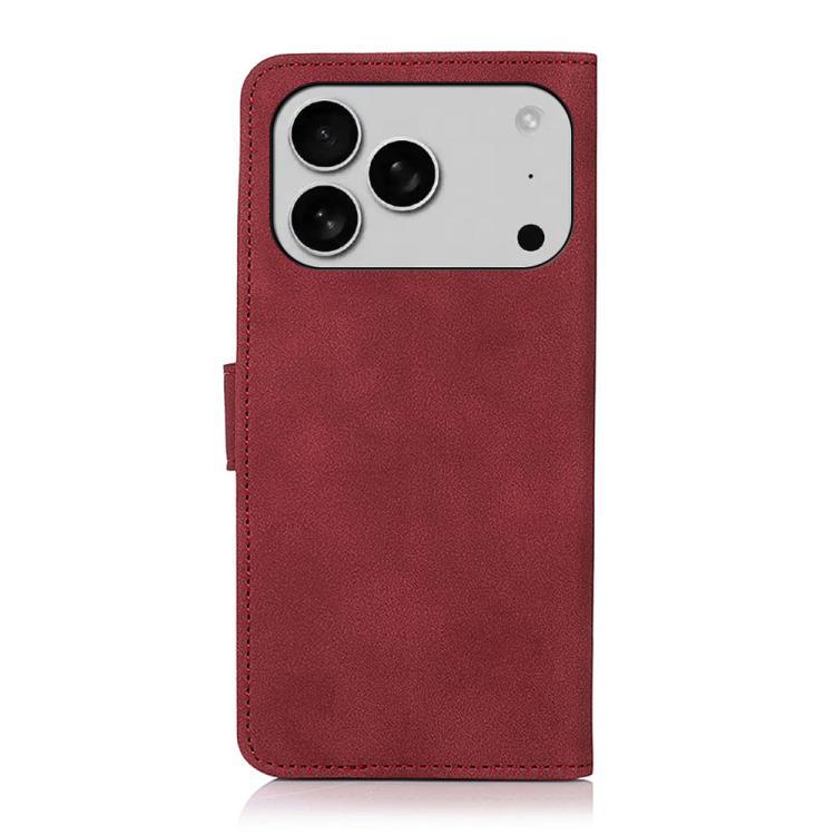 For iPhone 17 Pro KHAZNEH Matte Texture Leather Phone Case(Red)