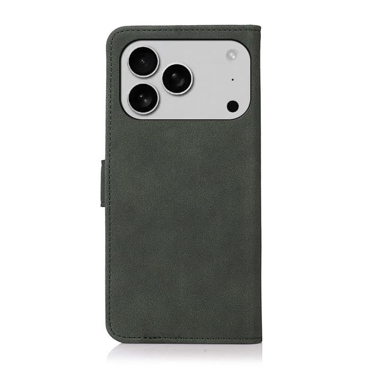 For iPhone 17 Pro Max KHAZNEH Matte Texture Leather Phone Case(Green)