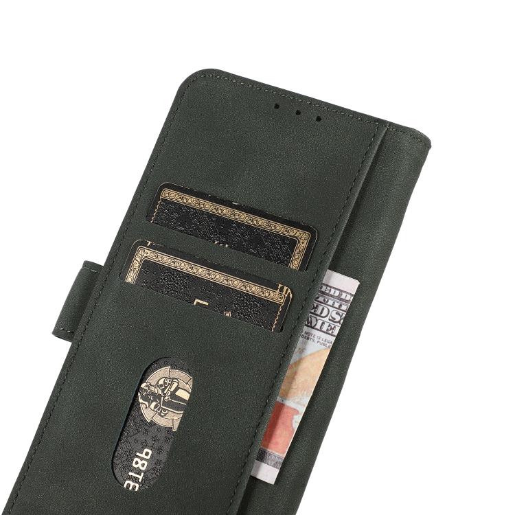 For iPhone 17 Pro Max KHAZNEH Matte Texture Leather Phone Case(Green)