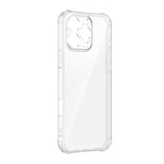 For iPhone 16 Pro Four-Corner Shockproof Clear TPU Phone Case(Transparent)