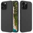 For iPhone 16 Pro Max Solid Color Silicone Phone Case(Black) - More iPhone Cases by PMC TechLife | Online Shopping South Africa | PMC TechLife | Buy Now Pay Later Mobicred
