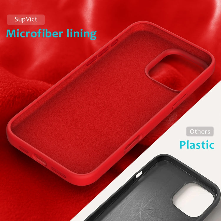 For iPhone 16 Pro Max Solid Color Silicone Phone Case(Red)
