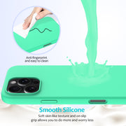 For iPhone 16 Pro Max Solid Color Silicone Phone Case(Green)
