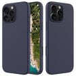 For iPhone 16 Pro Max Solid Color Silicone Phone Case(Midnight Blue) - More iPhone Cases by PMC TechLife | Online Shopping South Africa | PMC TechLife | Buy Now Pay Later Mobicred