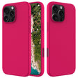 For iPhone 16 Pro Solid Color Silicone Phone Case(Rose Red) - More iPhone Cases by PMC TechLife | Online Shopping South Africa | PMC TechLife | Buy Now Pay Later Mobicred