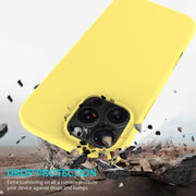 For iPhone 16 Pro Solid Color Silicone Phone Case(Lemon Yellow)