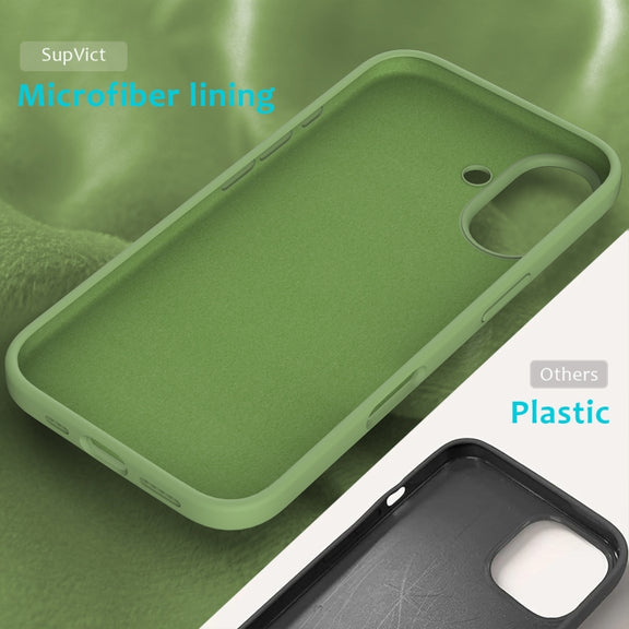 For iPhone 16 Plus Solid Color Silicone Phone Case(Mint Green)