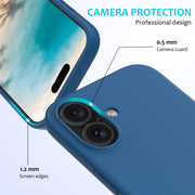 For iPhone 16 Plus Solid Color Silicone Phone Case(Cobalt Blue)