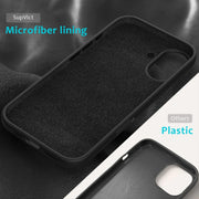 For iPhone 16 Plus Solid Color Silicone Phone Case(Black)