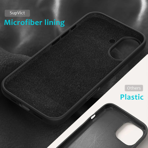For iPhone 16 Plus Solid Color Silicone Phone Case(Black)