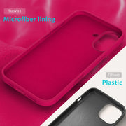 For iPhone 16 Plus Solid Color Silicone Phone Case(Rose Red)