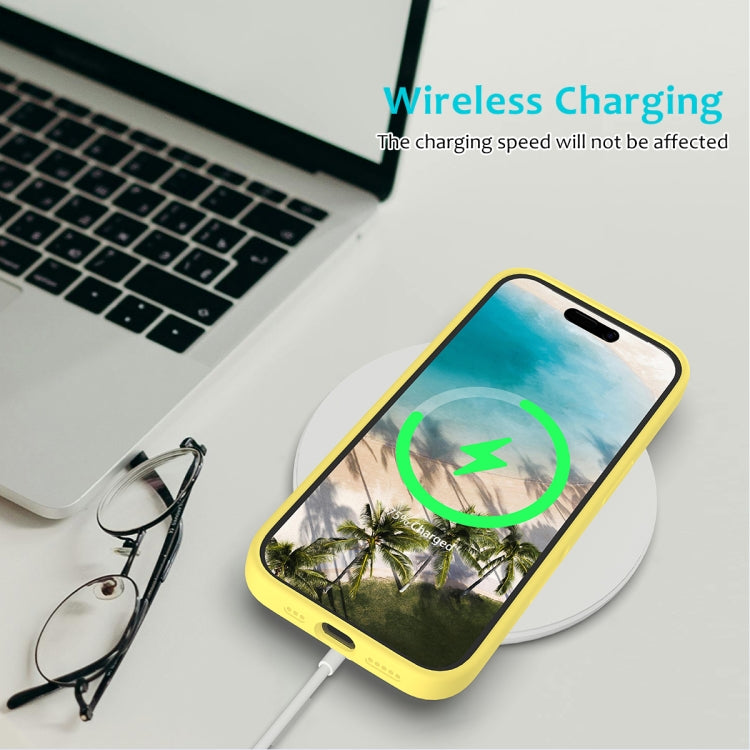 For iPhone 16 Plus Solid Color Silicone Phone Case(Lemon Yellow)