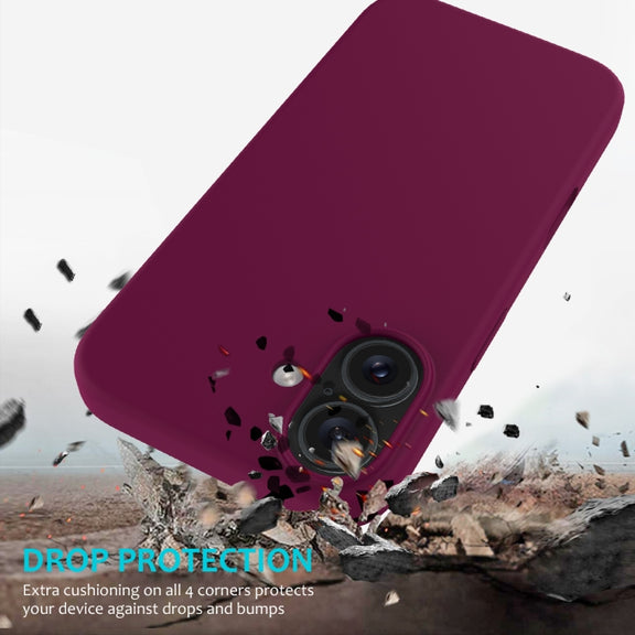 For iPhone 16 Plus Solid Color Silicone Phone Case(Violet)