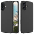 For iPhone 16 Solid Color Silicone Phone Case(Black) - More iPhone Cases by PMC TechLife | Online Shopping South Africa | PMC TechLife | Buy Now Pay Later Mobicred