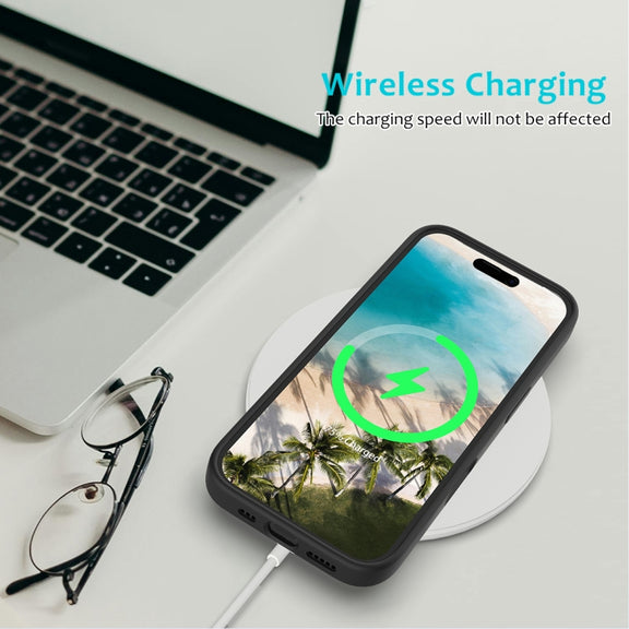 For iPhone 16 Solid Color Silicone Phone Case(Black)