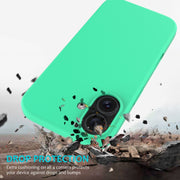 For iPhone 16 Solid Color Silicone Phone Case(Green)