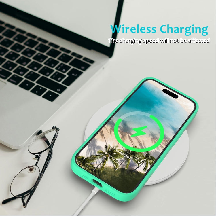 For iPhone 16 Solid Color Silicone Phone Case(Green)