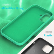 For iPhone 16 Solid Color Silicone Phone Case(Green)