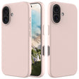 For iPhone 16 Solid Color Silicone Phone Case(Sand Pink) - More iPhone Cases by PMC TechLife | Online Shopping South Africa | PMC TechLife | Buy Now Pay Later Mobicred