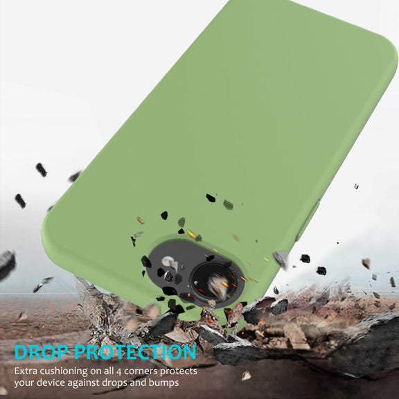 For iPhone 16e Solid Color Silicone Phone Case(Mint Green)