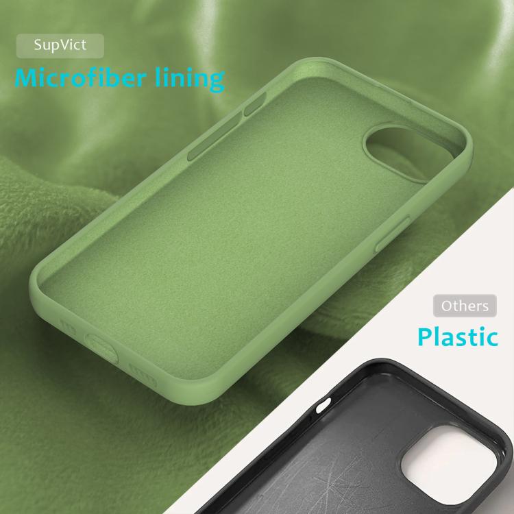 For iPhone 16e Solid Color Silicone Phone Case(Mint Green)