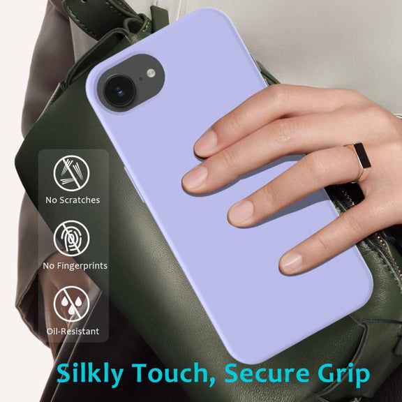 For iPhone 16e Solid Color Silicone Phone Case(Purple)