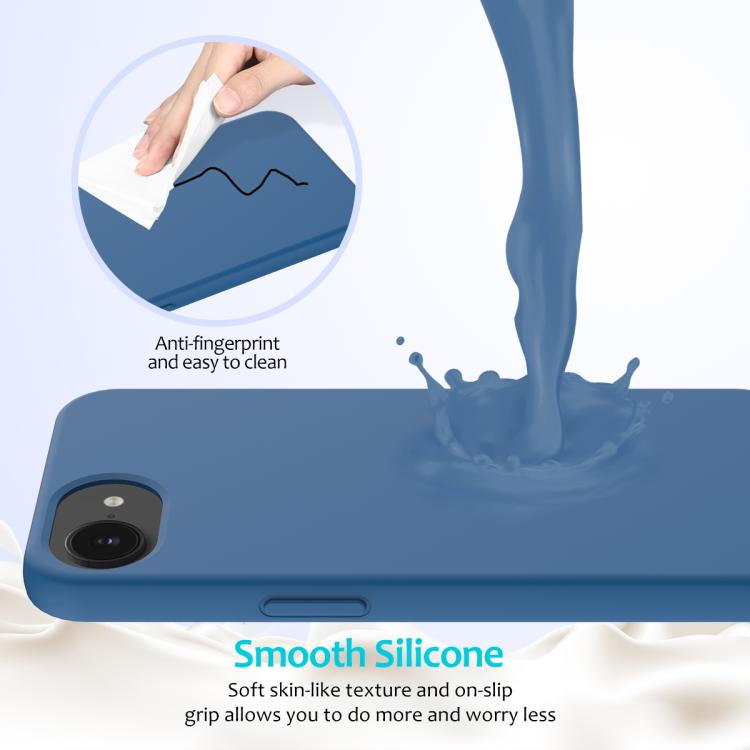 For iPhone 16e Solid Color Silicone Phone Case(Cobalt Blue)