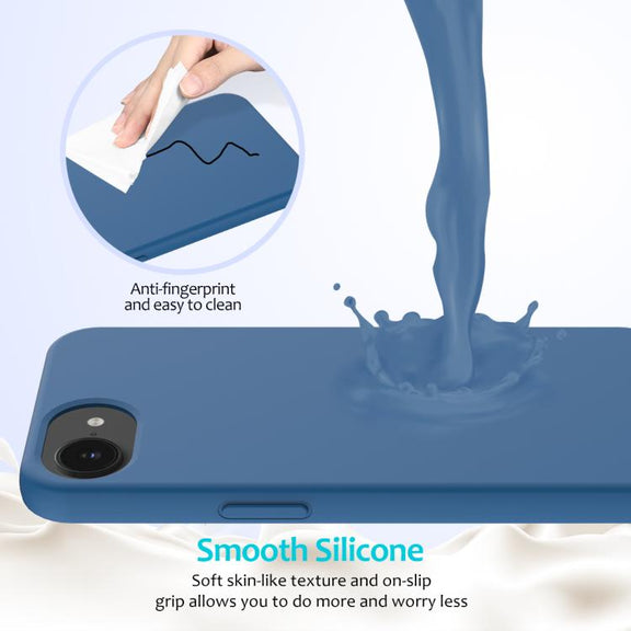 For iPhone 16e Solid Color Silicone Phone Case(Cobalt Blue)