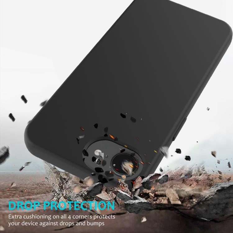 For iPhone 16e Solid Color Silicone Phone Case(Black)