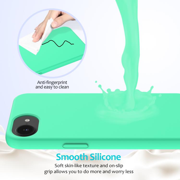 For iPhone 16e Solid Color Silicone Phone Case(Green)