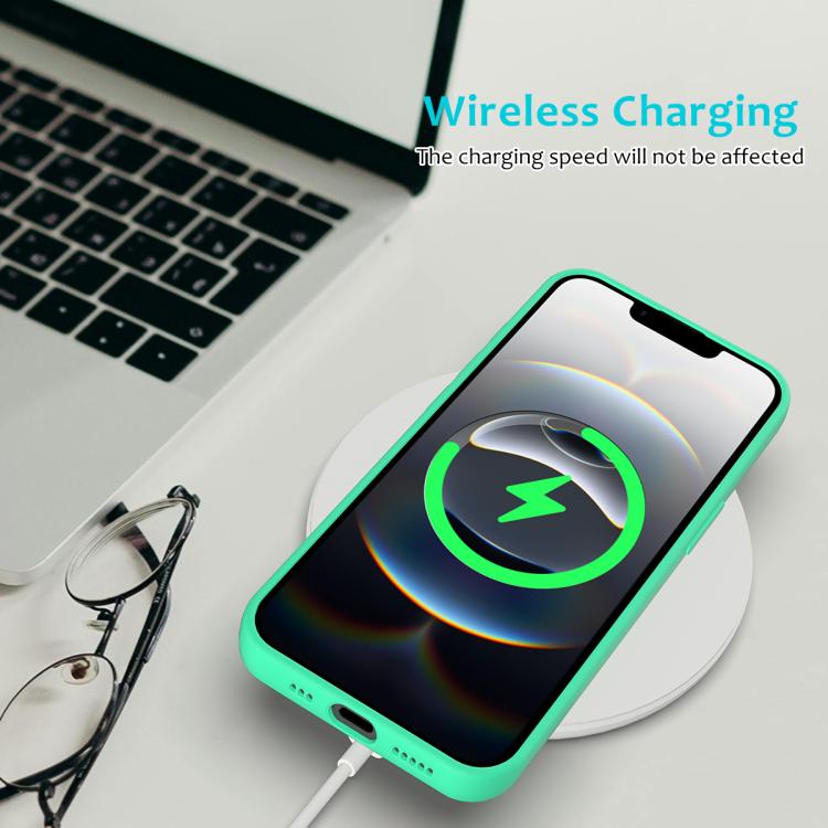 For iPhone 16e Solid Color Silicone Phone Case(Green)