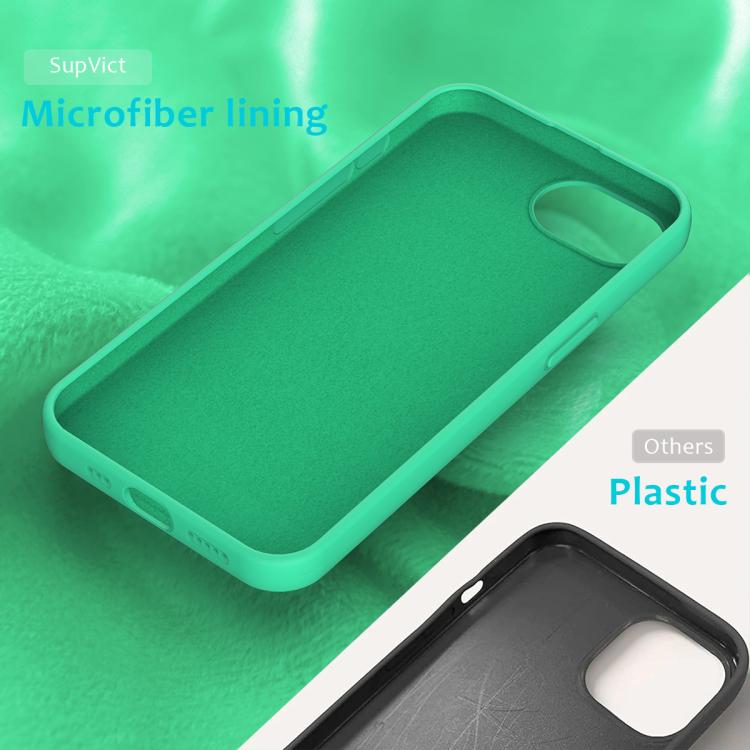 For iPhone 16e Solid Color Silicone Phone Case(Green)