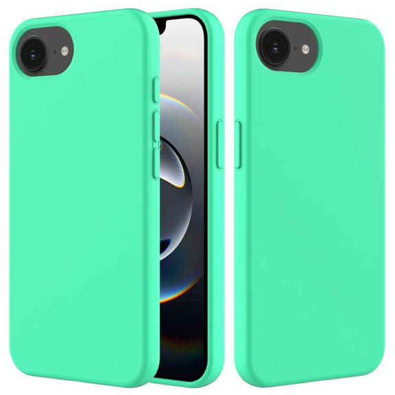 For iPhone 16e Solid Color Silicone Phone Case(Green)