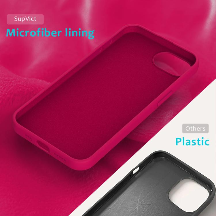 For iPhone 16e Solid Color Silicone Phone Case(Rose Red)