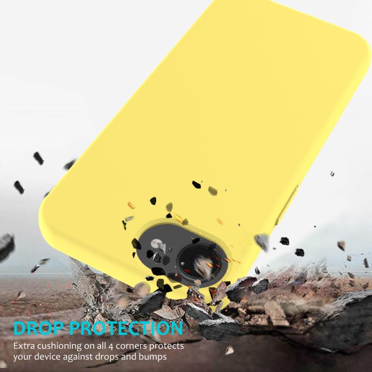 For iPhone 16e Solid Color Silicone Phone Case(Lemon Yellow)