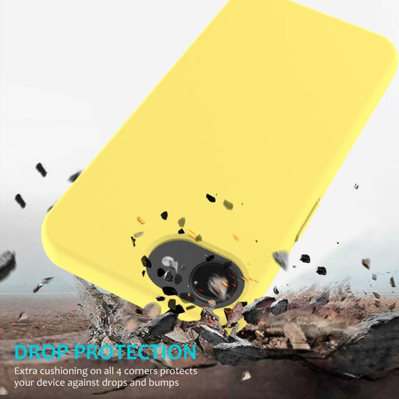 For iPhone 16e Solid Color Silicone Phone Case(Lemon Yellow)