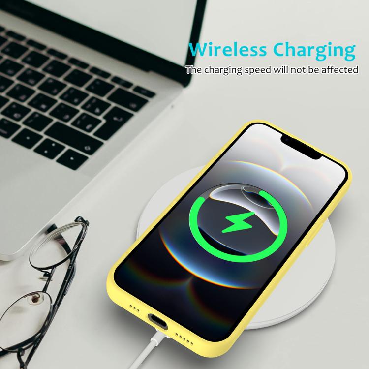 For iPhone 16e Solid Color Silicone Phone Case(Lemon Yellow)