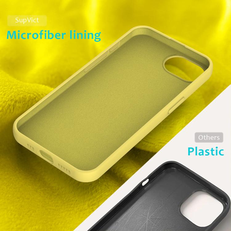 For iPhone 16e Solid Color Silicone Phone Case(Lemon Yellow)