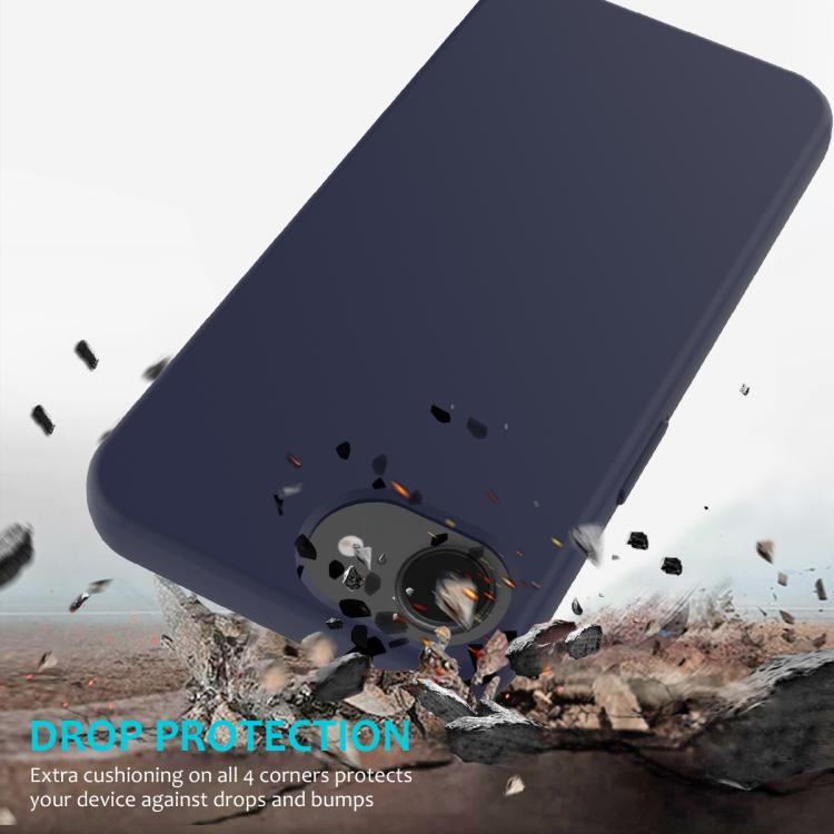For iPhone 16e Solid Color Silicone Phone Case(Midnight Blue)