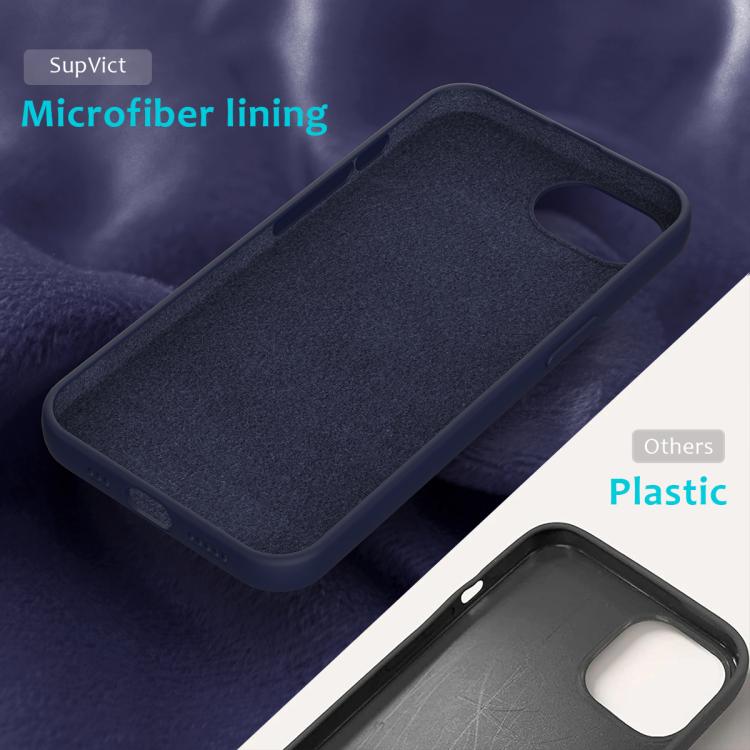 For iPhone 16e Solid Color Silicone Phone Case(Midnight Blue)