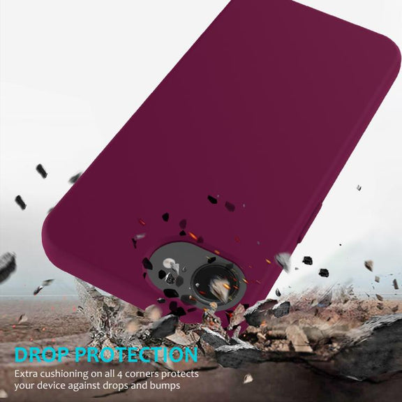 For iPhone 16e Solid Color Silicone Phone Case(Violet)