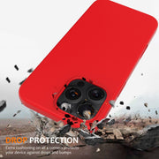 For iPhone 16 Pro Max Shockproof Silicone Magsafe Phone Case(Red)