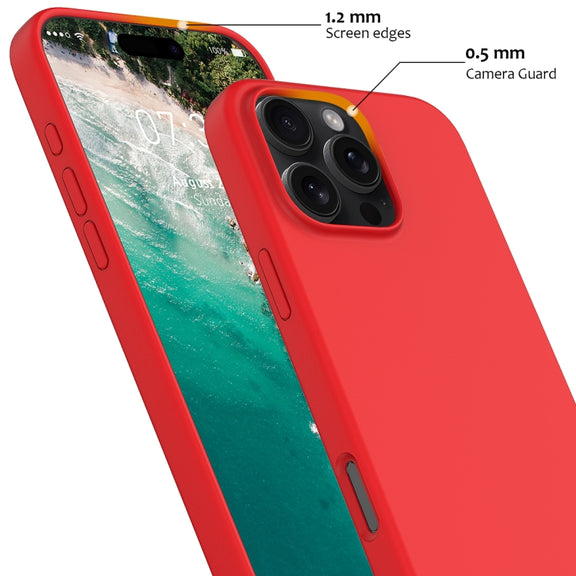 For iPhone 16 Pro Max Shockproof Silicone Magsafe Phone Case(Red)