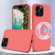 For iPhone 16 Pro Shockproof Silicone Magsafe Phone Case(Pink Orange) - free shipping - PMC TechLife - Order now!