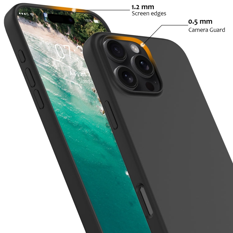 For iPhone 16 Pro Shockproof Silicone Magsafe Phone Case(Black)