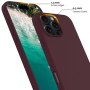 For iPhone 16 Pro Shockproof Silicone Magsafe Phone Case(Plum Color)