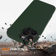 For iPhone 16 Pro Shockproof Silicone Magsafe Phone Case(Dark Green)