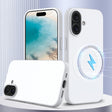 For iPhone 16 Shockproof Silicone Magsafe Phone Case(White) - iPhone 16 Cases by PMC TechLife | Online Shopping South Africa | PMC TechLife | Buy Now Pay Later Mobicred