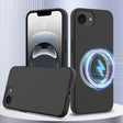 For iPhone 16e Shockproof Silicone Magsafe Phone Case(Black) - free shipping - PMC TechLife - Order now!
